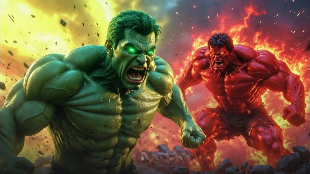 Hulk vs Red Hulk ভয়ংকর যুদ্ধ 🔥 Double Power Comeback | Like & Subscribe Se Bacha Hulk!