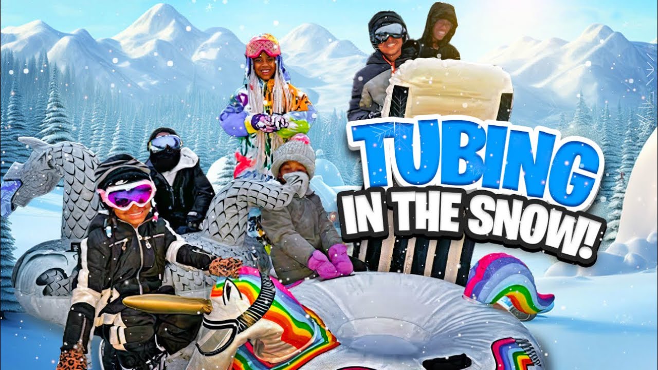 We went TUBING in the SNOW!!!