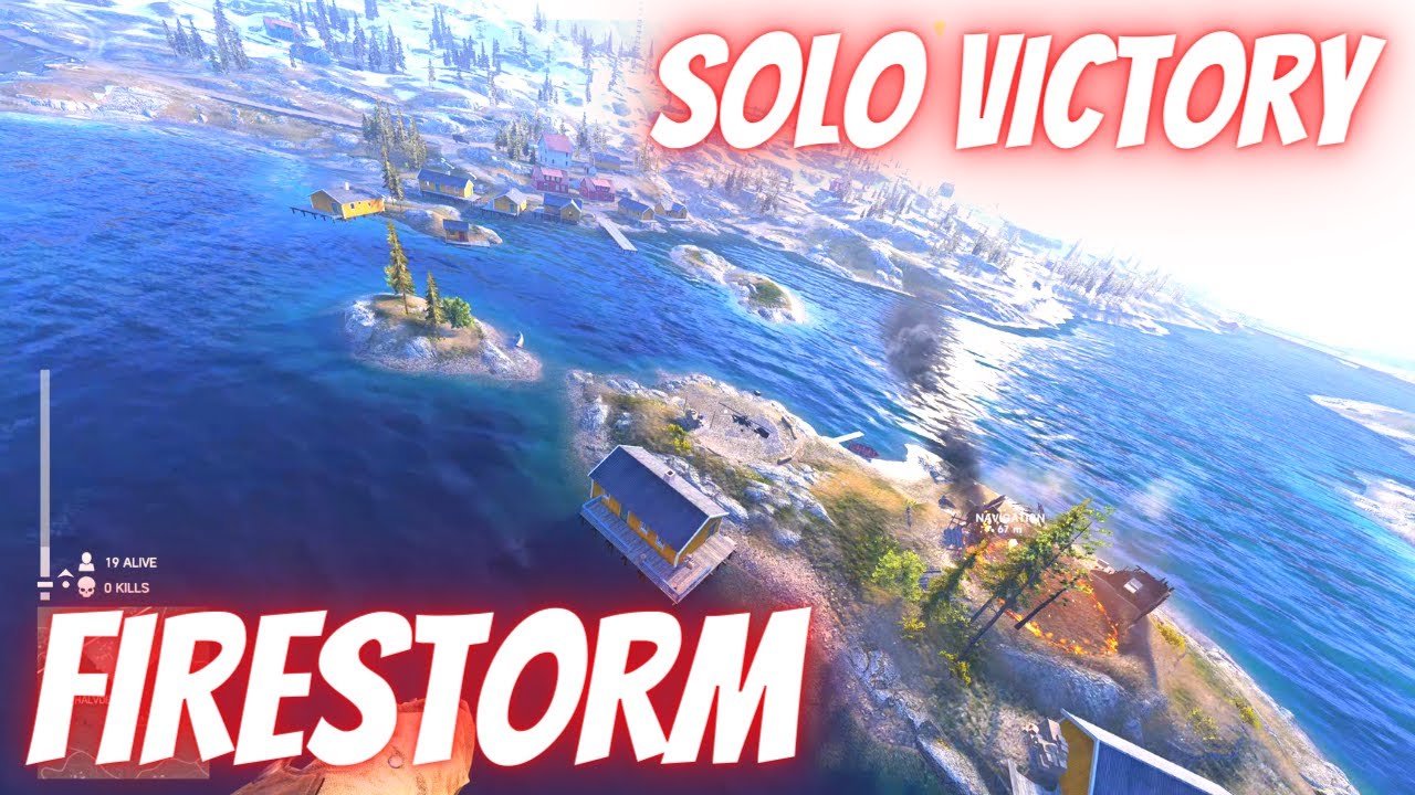 FIRESTORM (4K) : solo victory  ! (BATTLE ROYAL BATTLEFIELD V)