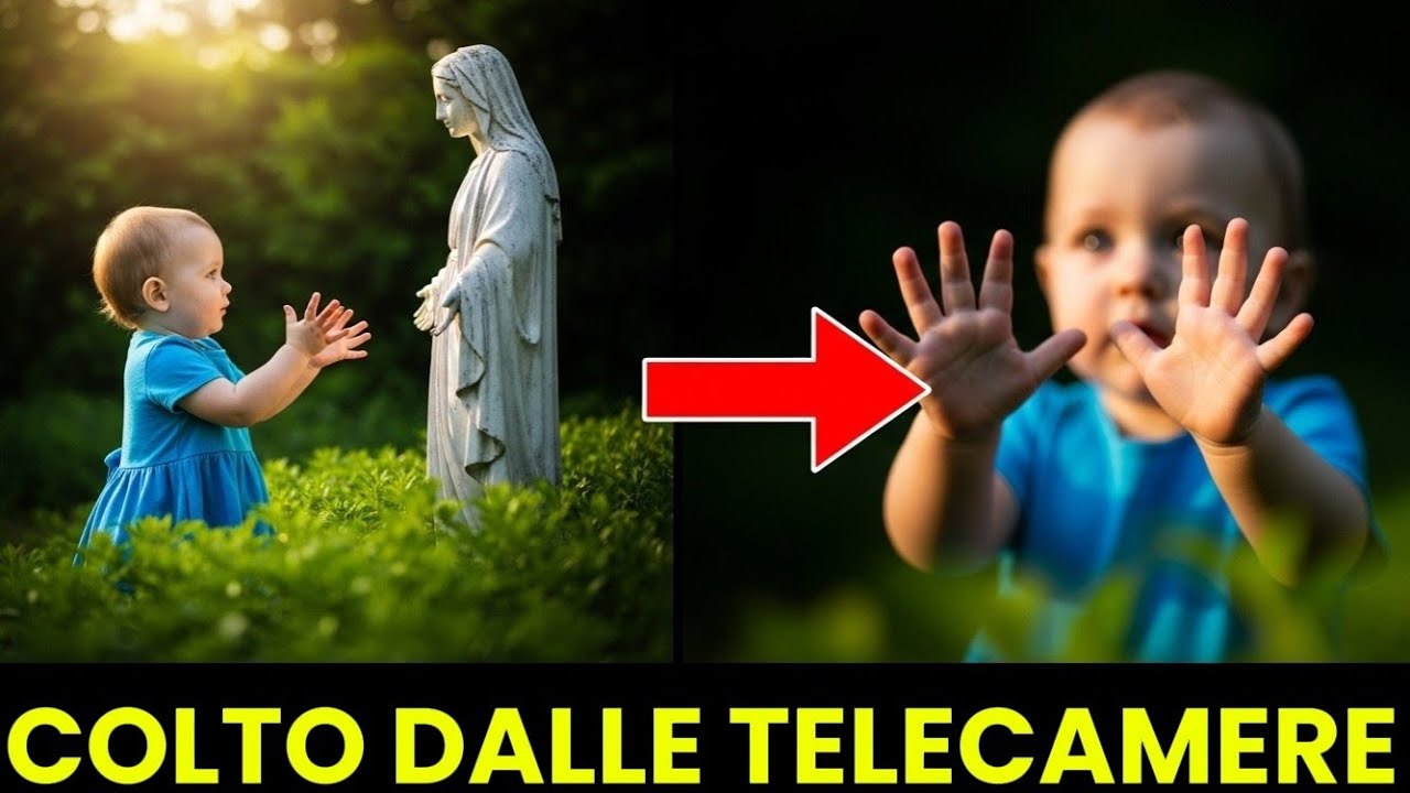 UNA BAMBINA PARLA DAVANTI ALLA STATUA DI PADRE PIO… QUELLO CHE ACCADE SUBITO DOPO COMMUOVE TUTTI