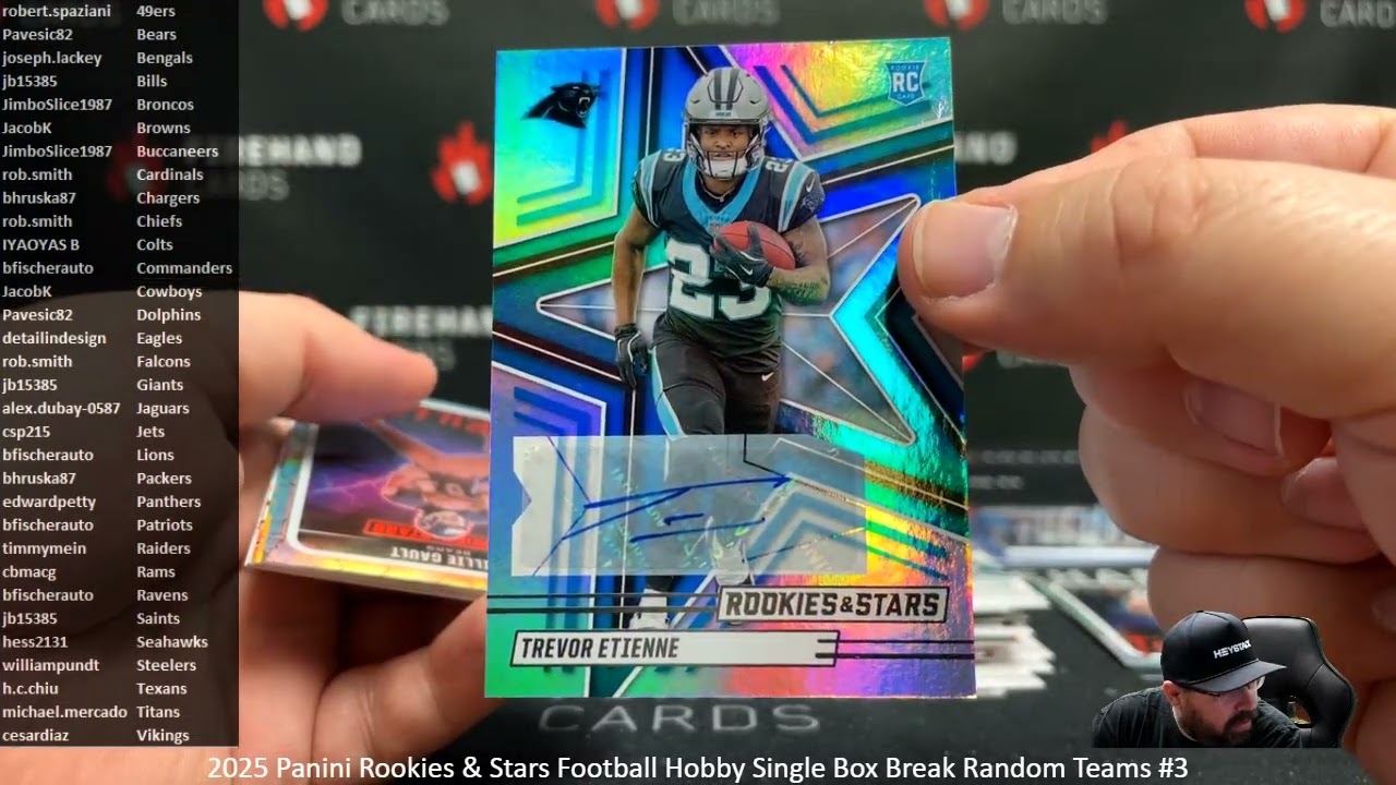 2/8/2026 2025 Panini Rookies & Stars Football Hobby Single Box Break Random Teams #3