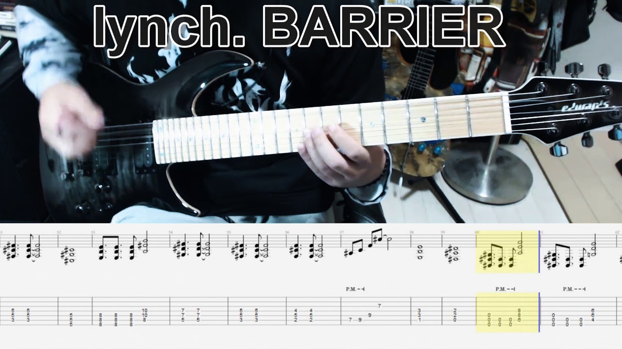 lynch. - BARRIER ギター弾いてみた【guitar cover tab有】