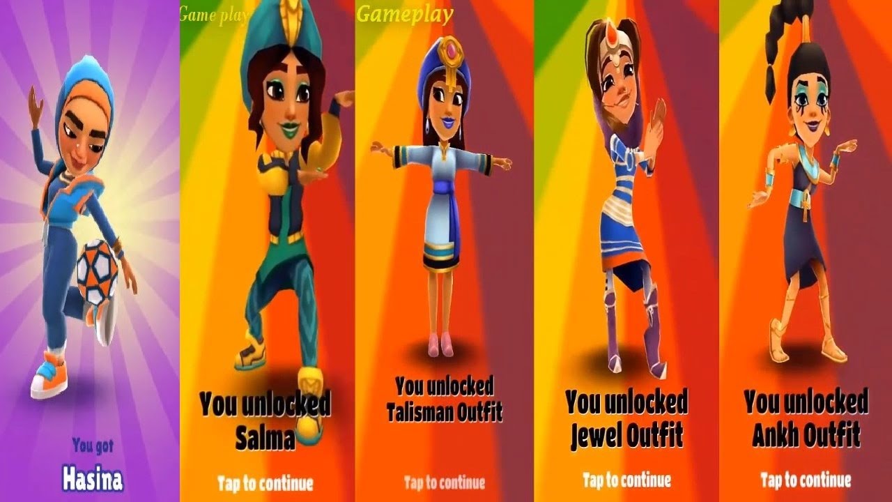 Subway Surfers Cairo 2022 VS Marrakesh 2018 VS Arabia 2017  HASINA VS Amira VS Salma VS Jasmine