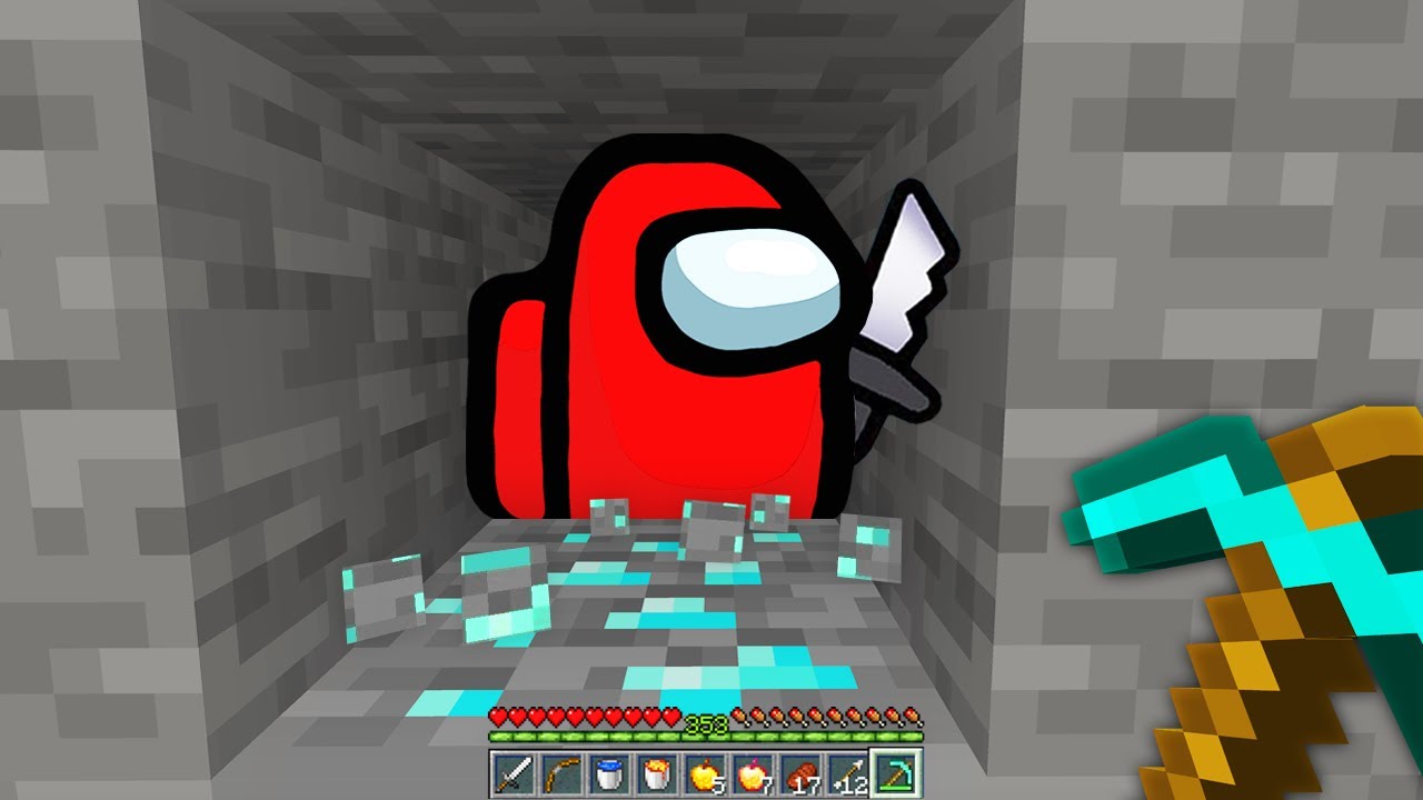 I Fooled My Friends in AMONG US in Minecraft