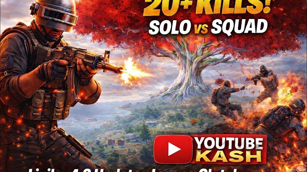🔥BGMI LIVE 🔥 PLAYING SOLO VS SQUAD | Youtube Kash