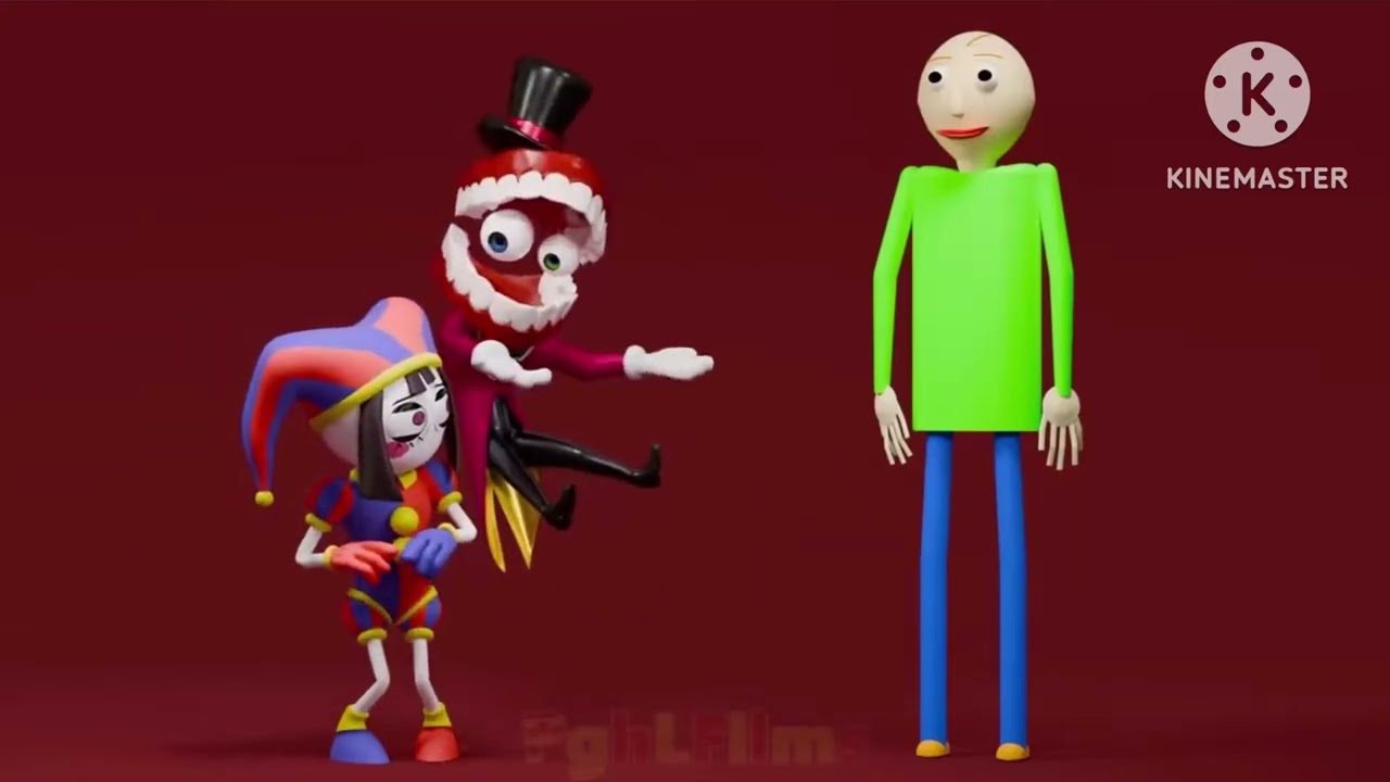 (AI COVER) Baldi Meets Pomni, but everyone has their actual voice