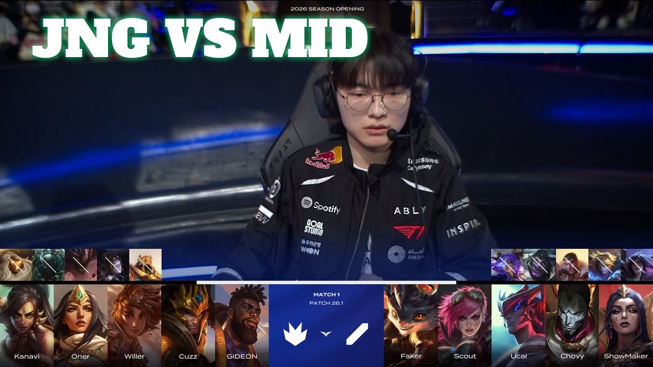 JGL vs MID | LCK 2026 Season Opening Match 1 | Team JGL vs Team MID