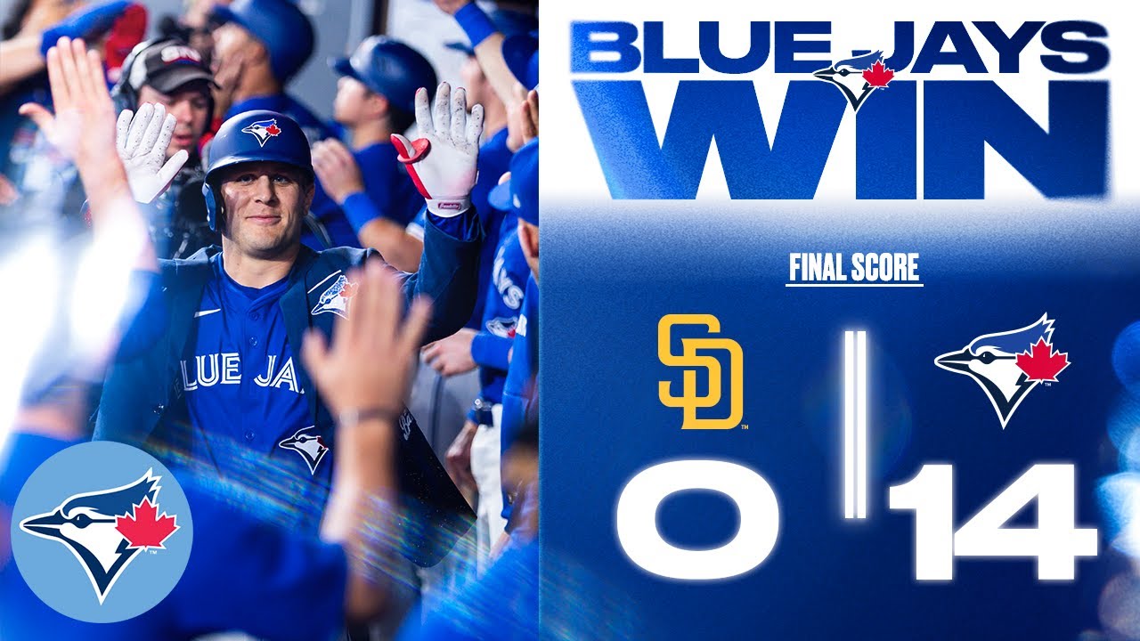 Fourteen-run OUTBURST gives Blue Jays series win against Padres!