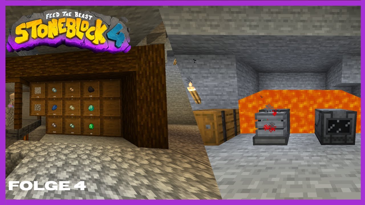 FTB StoneBlock 4, Ep  4, Strom und gutes Lager