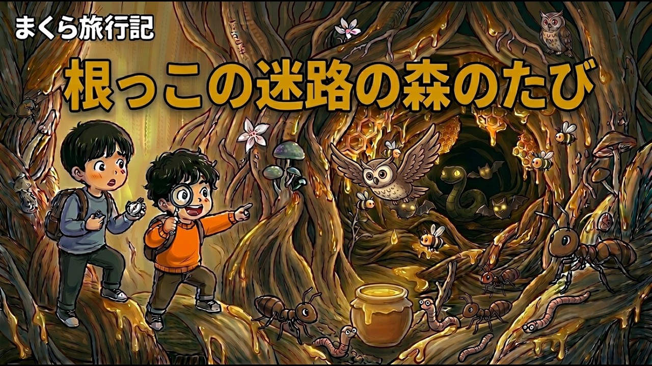 【広告なし睡眠用BGM】根っこの迷路の森のたび