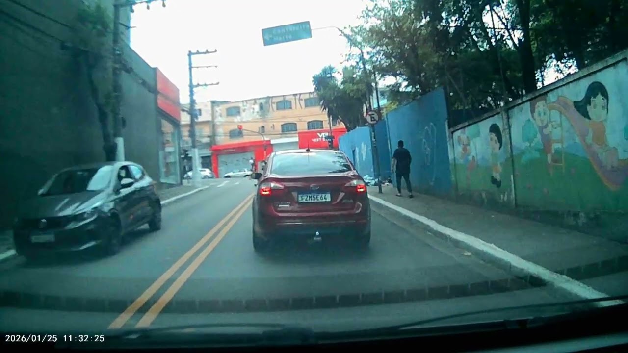 trajeto em zona norte de SP