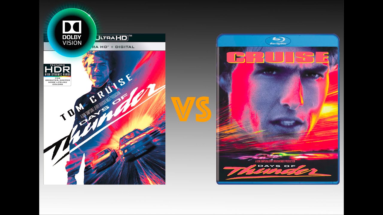 ▶ Comparison of Days of Thunder 4K (4K DI) Dolby Vision vs Regular Version