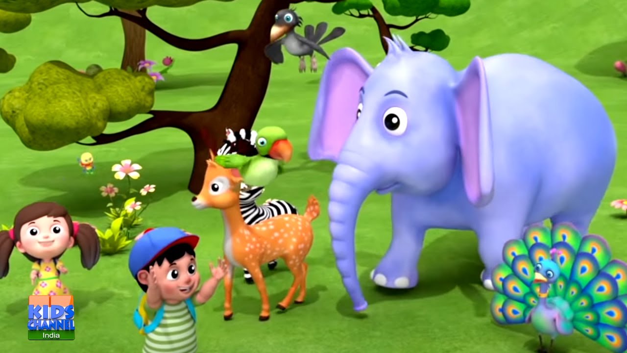 Jungle Song | Ghanghor Jungle | घंघोर जंगल | Hindi Nursery Rhymes for Kids | Dhobi Aaya | Titli Udi