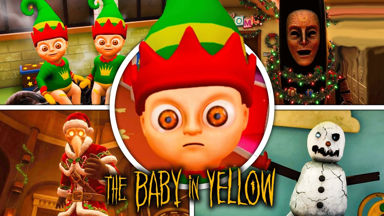 The Baby in Yellow Crown Childcare 🎄 Christmas UPDATE - Full GAME Walkthrough & Ending (Showcase)