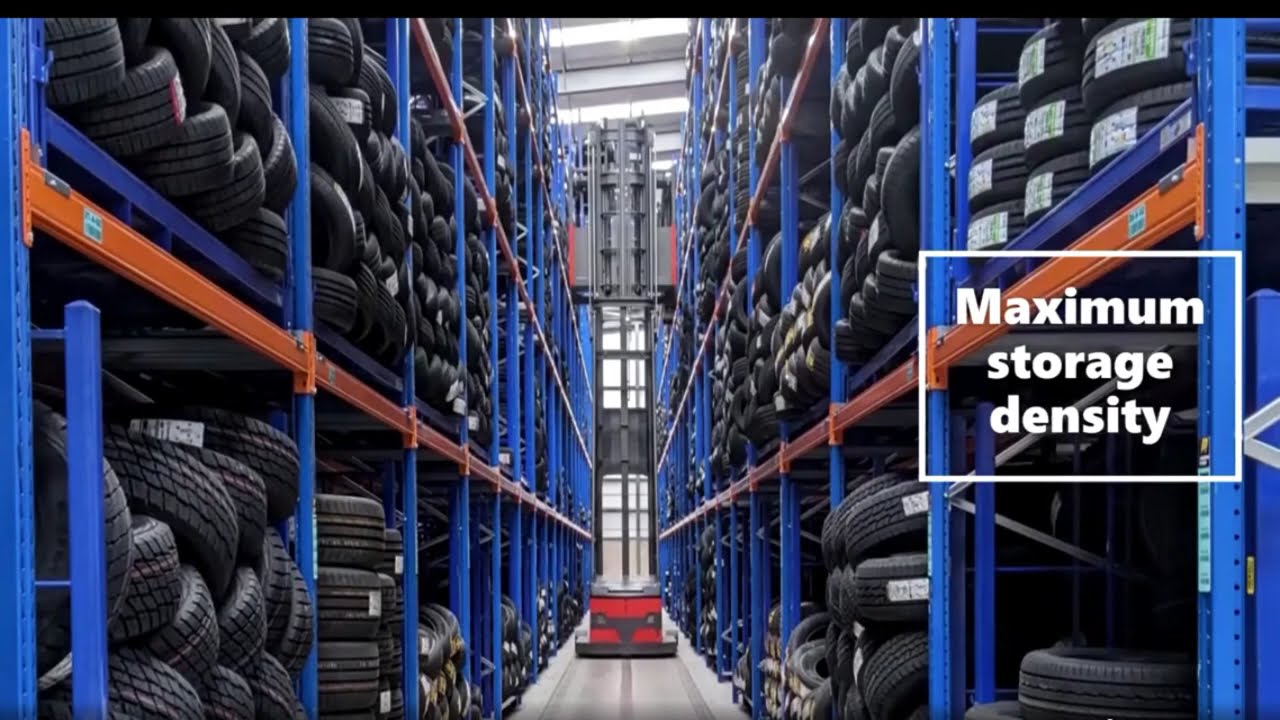 Steinbock EK 2000 Very Narrow Aisle Tire Storage Application