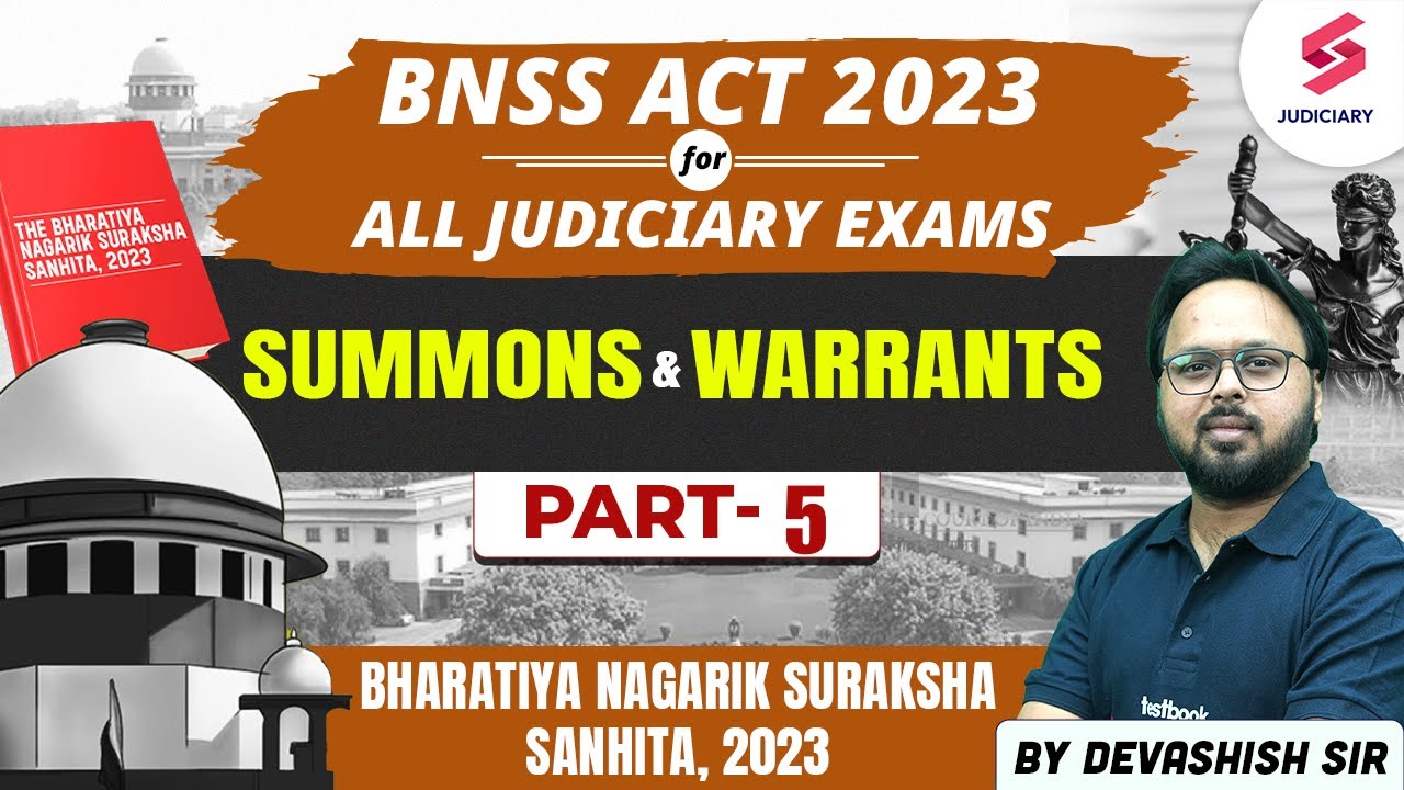 Complete Bhartiya Nagrik Suraksha Sanhita 2023 | BNSS Act for all judiciary exams | Devashish Sir