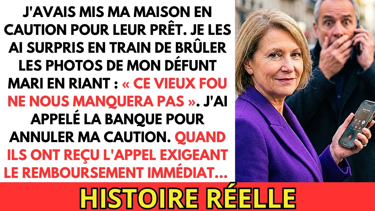 Ils ont brûlé les photos de mon mari. J'ai annulé la caution de leur maison... Puis...