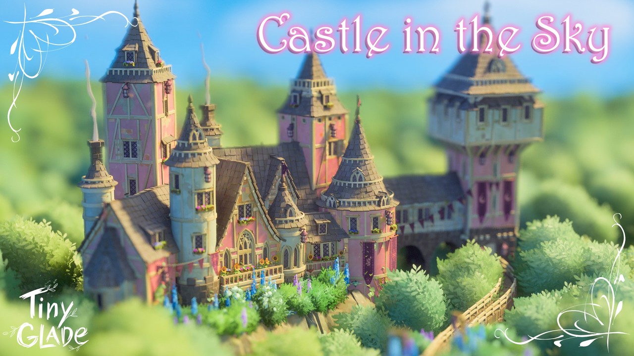 Castle in the Sky | Tiny Glade Relaxing Longplay ASMR 😴 | No Commentary, No Music