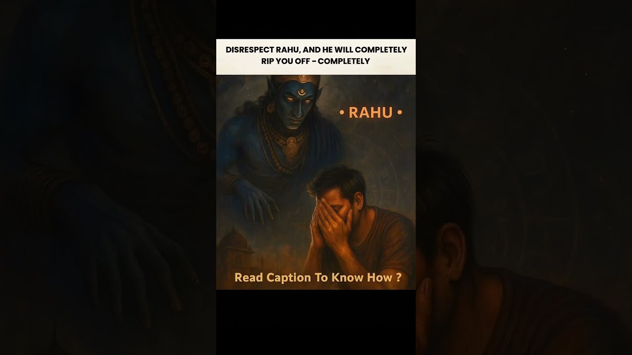 Rahu &ndash; The Shadow Planet That Shapes Destiny 🌌🐍Read description to know more !#foryou #rahu #shani