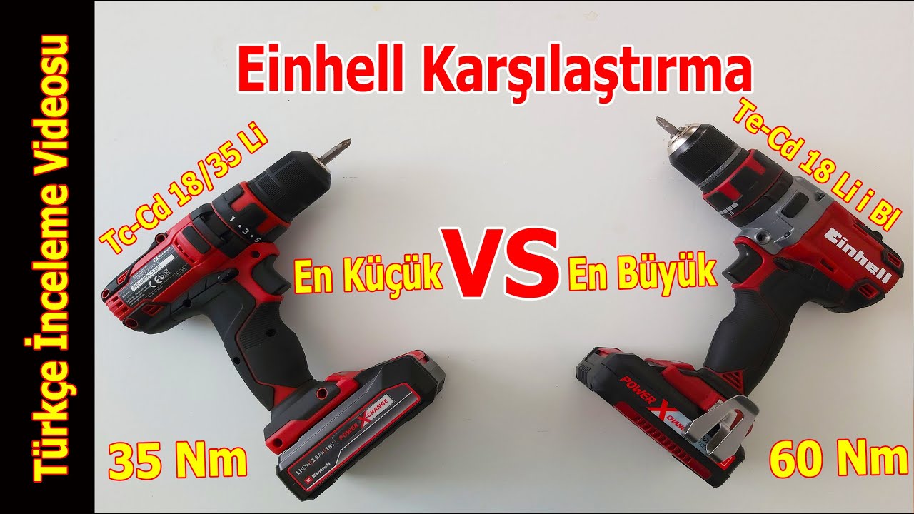 Einhell TC-CD 18/35 Li Akülü Matkap Vidalama (1x2.5 Ah Starter Kit) | Türkçe | detaylı inceleme