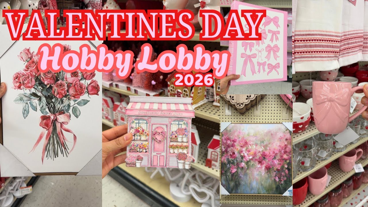 О боже!🩷Декор ко Дню святого Валентина 2026 в Hobby Lobby! Идеи декора ко Дню святого Валентина #...
