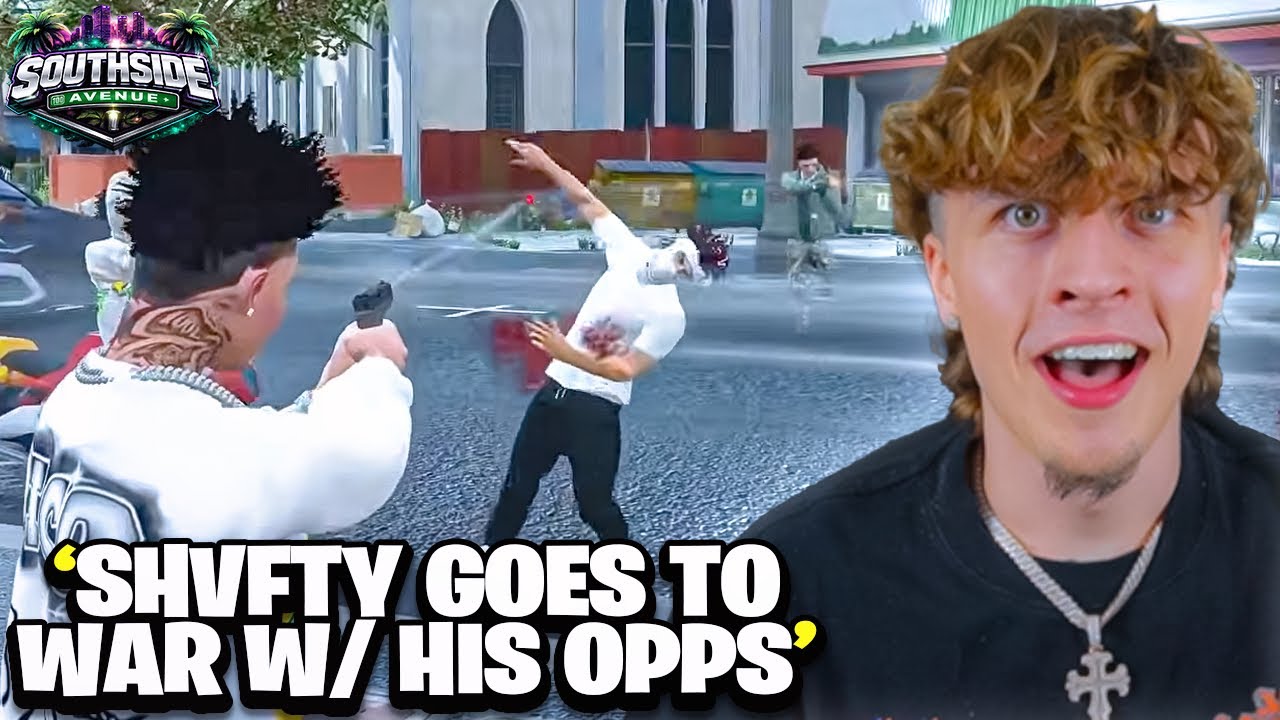 Shvfty Goes To WAR With His OPPS In GTA RP.. (CRAZY)