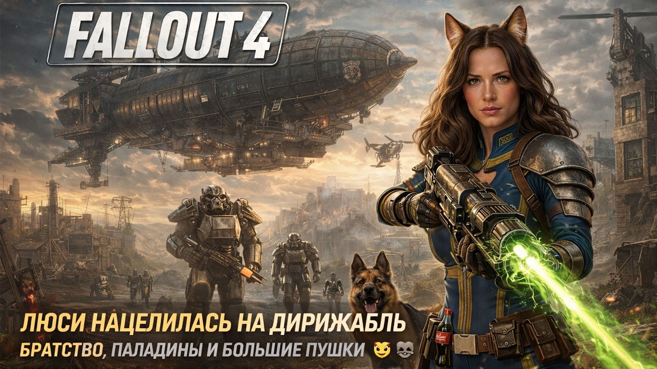 Fallout 4 | Люси идёт к Братству. Прошлое — прошлым, ушки — на месте 😼