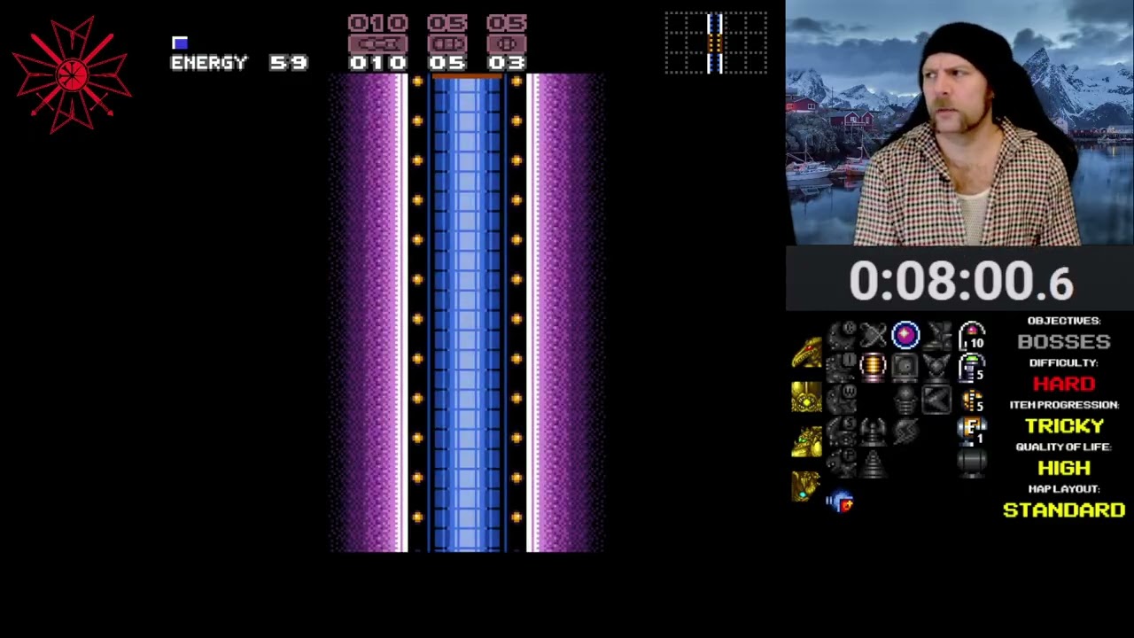 Super Metroid Map Rando Race no 101 Season 4