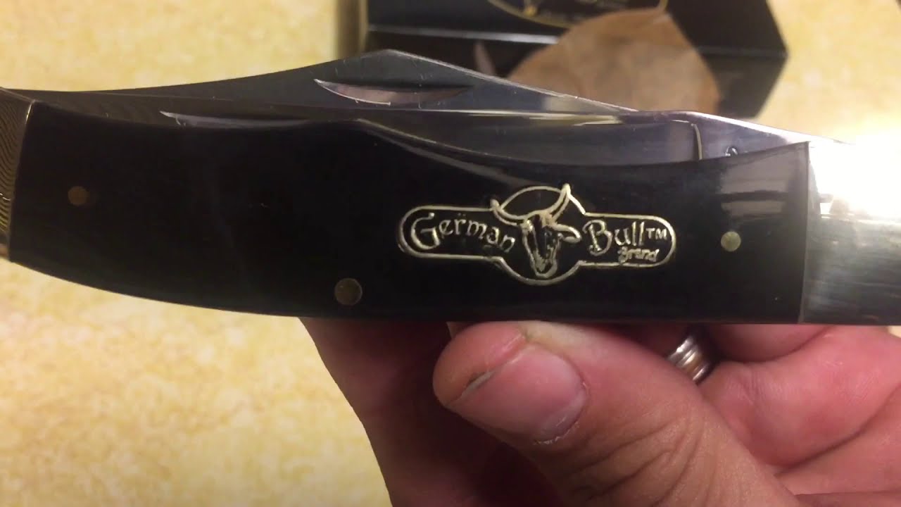 New German Bull Brand Two Blade Folding Hunter Knife Unboxing