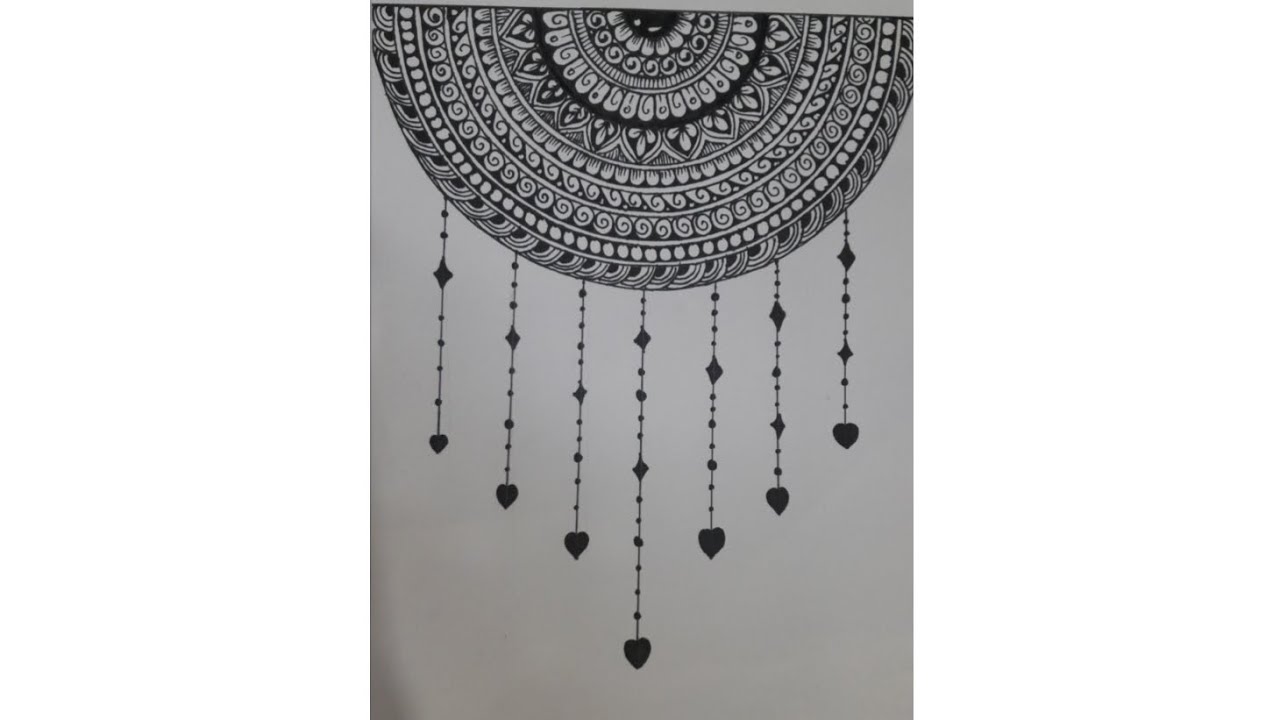 How to draw mandala art for beginners💫 #Kajal14_arts 