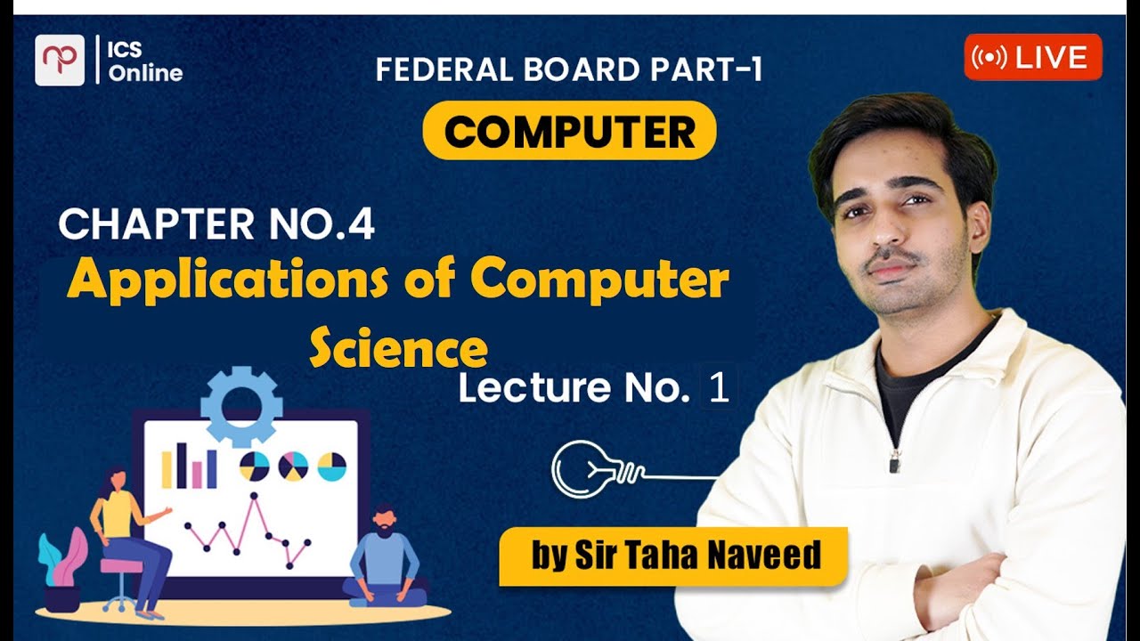 FBISE | Computer Part 1 | Applications of Computer Science| Lecture 1 | Sir Taha Naveed | ICS | NBF