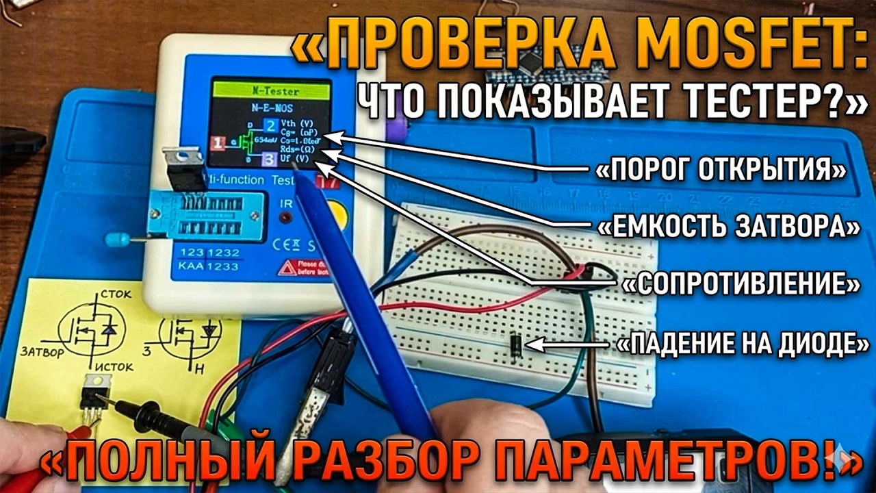 ПРОВЕРКА MOSFET Транзистора - ЧТО ПОКАЗЫВАЕТ ТЕСТЕР