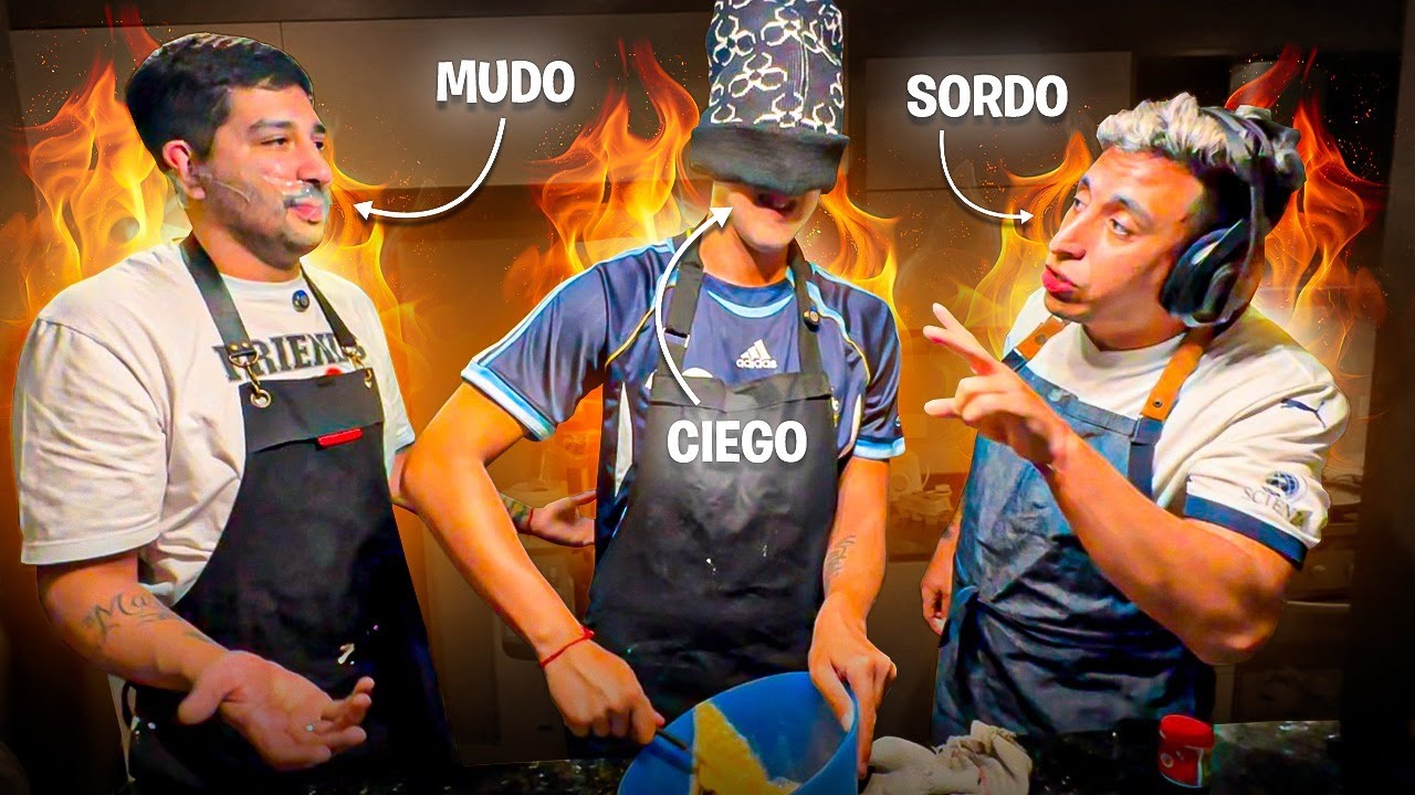 😂UN CIEGO, SORDO Y MUDO INTENTAN COCINAR