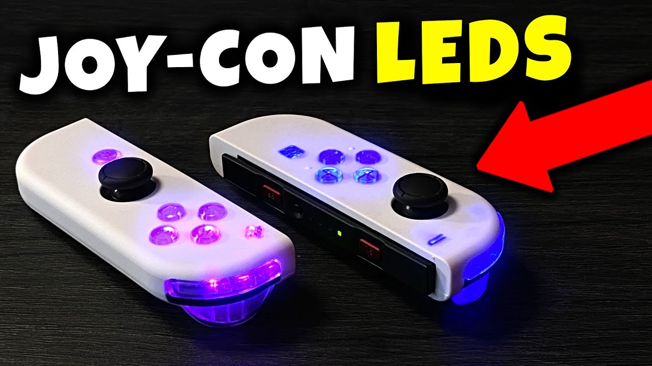 le puse unos LEDS a mis JOYCON de Nintendo Switch 😎
