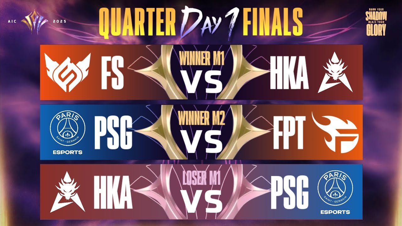 [HIGHLIGHT] AIC 2025 : Quarter Finals Day 1