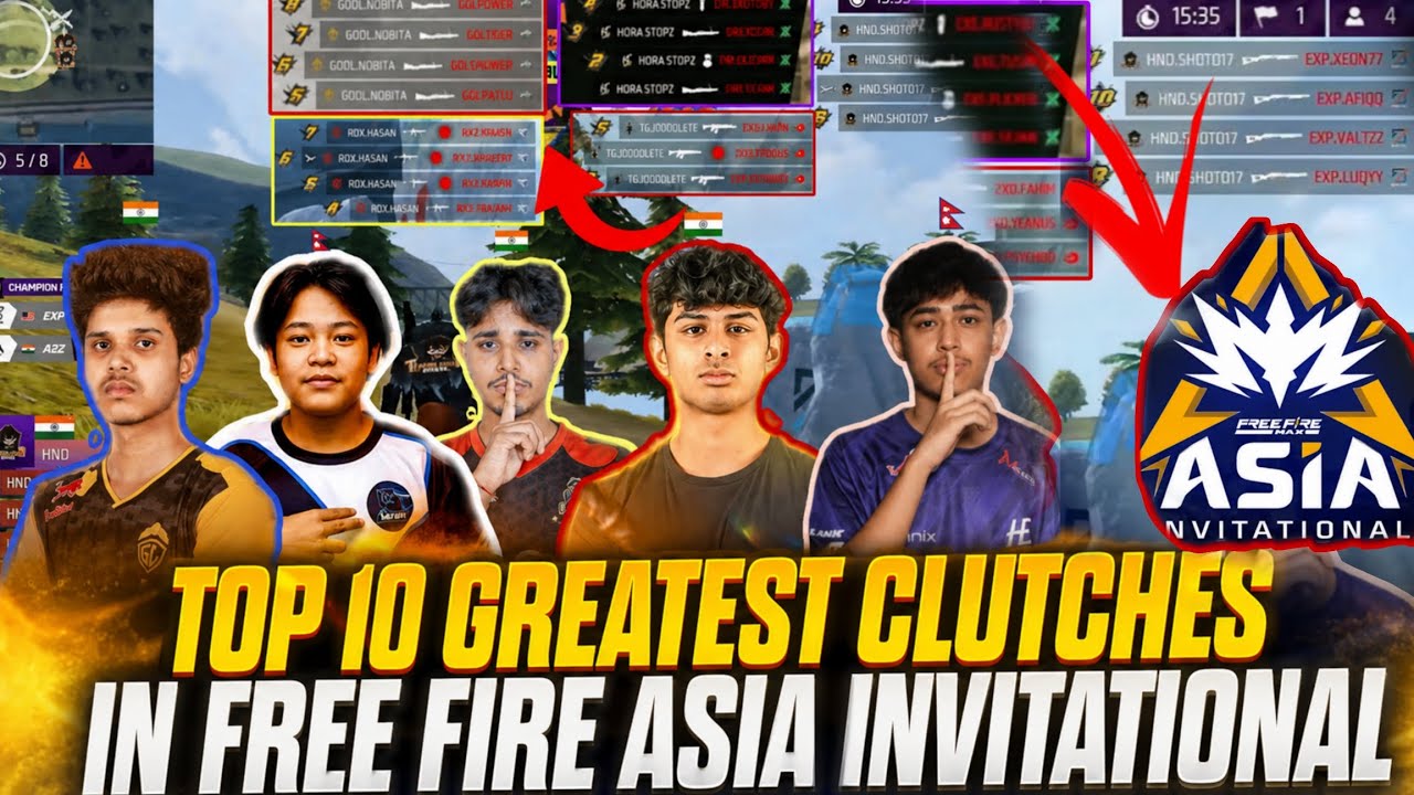 TOP 10 GREATEST CLUTCHES IN FFMAI 🤯 || FREE FIRE MAX ASIA INVITATIONAL 2026 💥