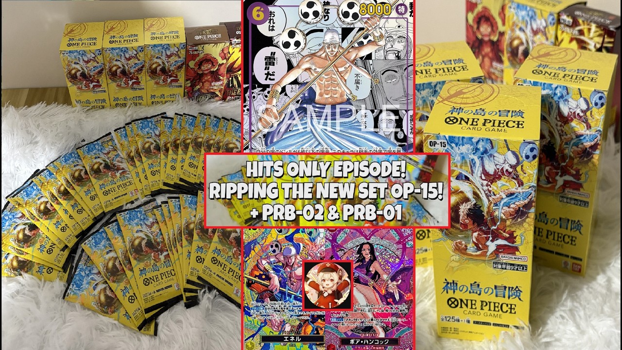 OPENING NEW SET! OP-15! with bonus PRB02 and PRB01 | HITS ONLY | One Piece TCG