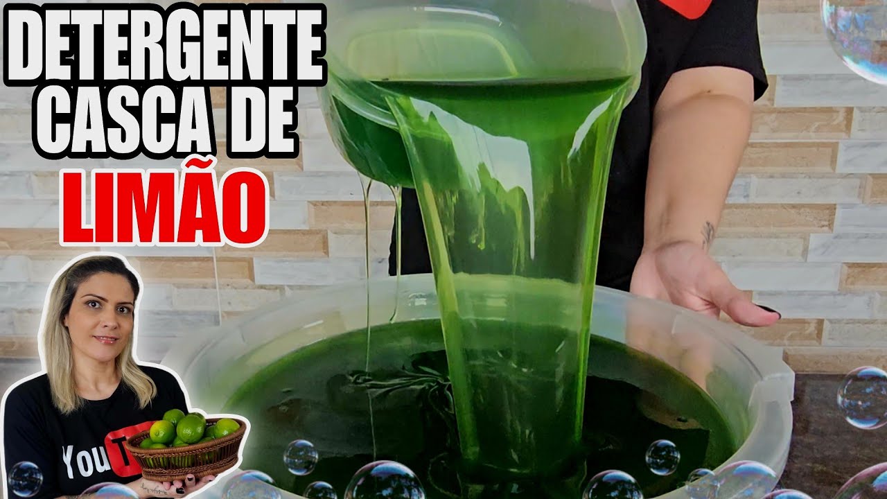 COM CASCAS DE LIMÃO EU FIZ ESSE DETERGENTE CASEIRO SUPER POTENTE/APENAS 200 ML DE ÓLEO