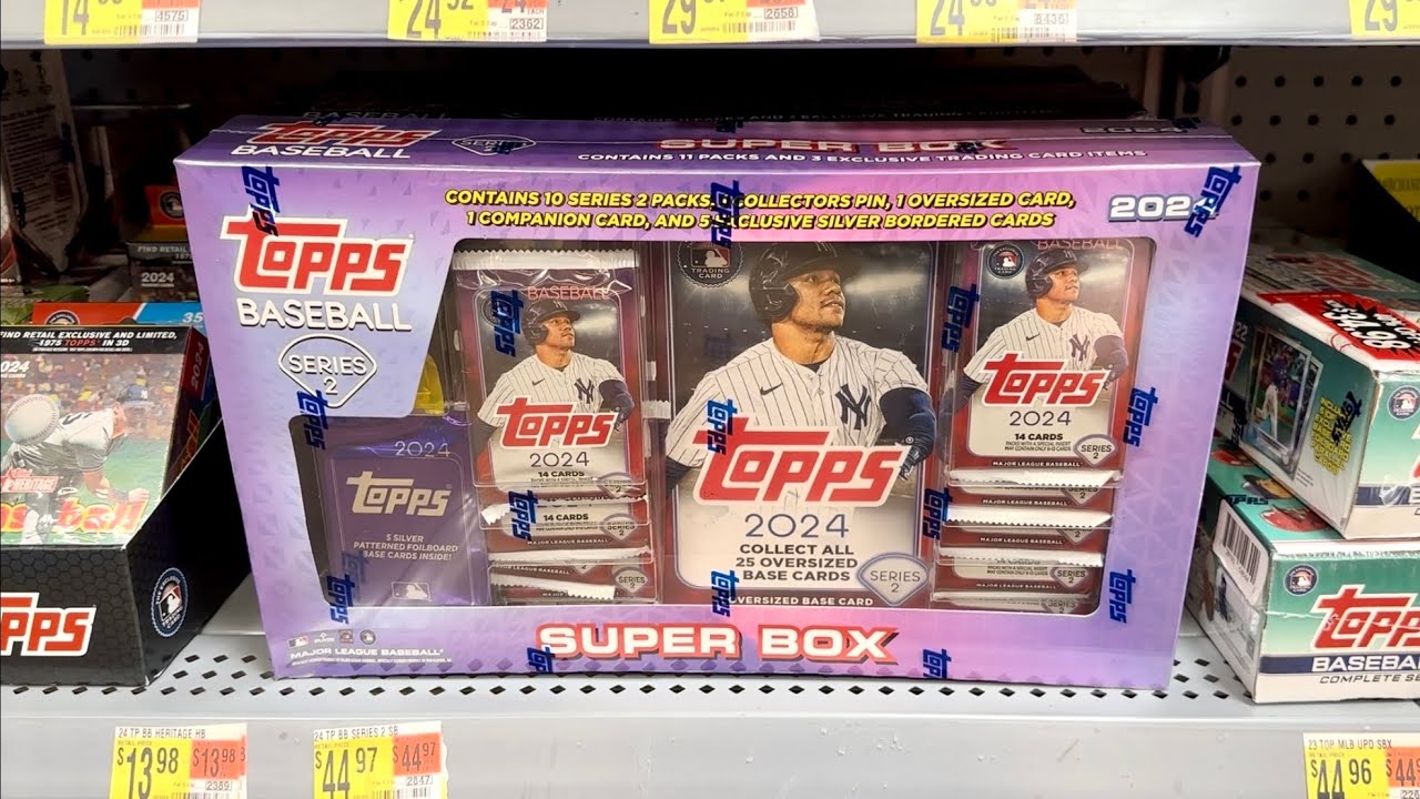 NEW RELEASE!  2024 TOPPS SUPER BOXES FOR SERIES 2 FROM WALMART!