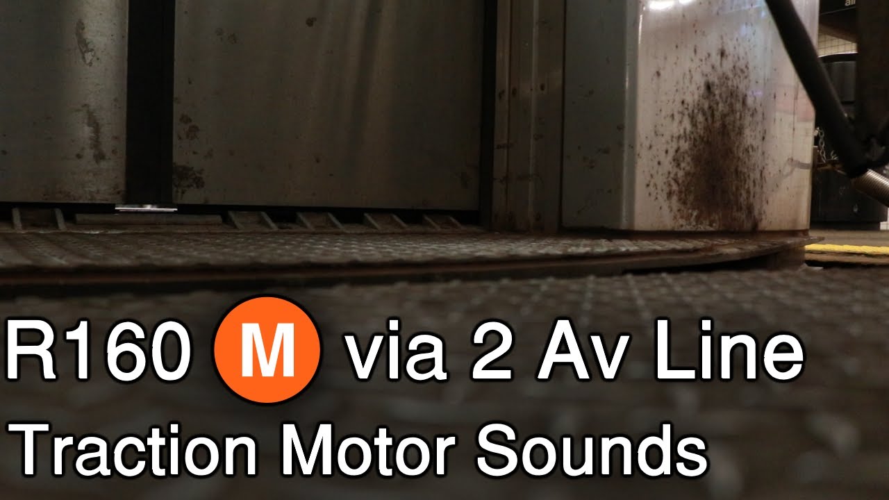 Alstom ONIX Traction Motor Sounds on an R160 M train (Long)