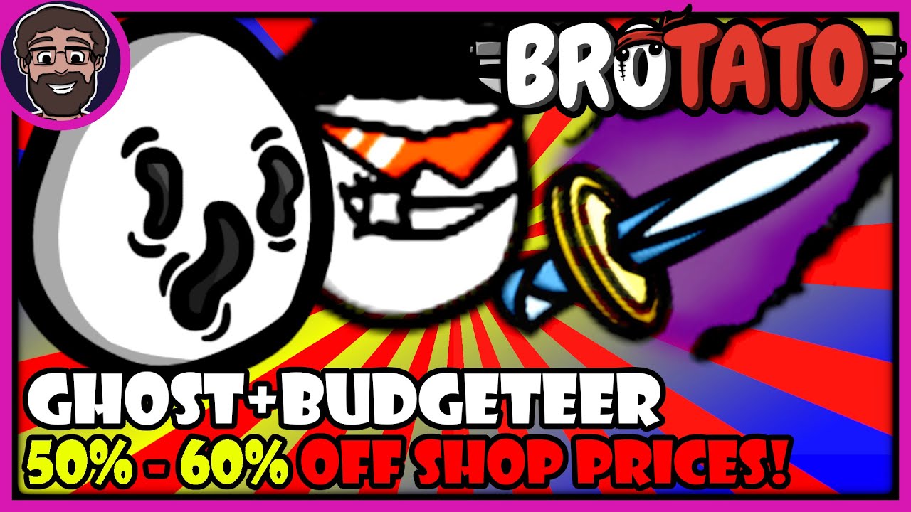 Ghost + Budgeteer Make Shops SUPER CHEAP! Great Combo! Brotato: Modded