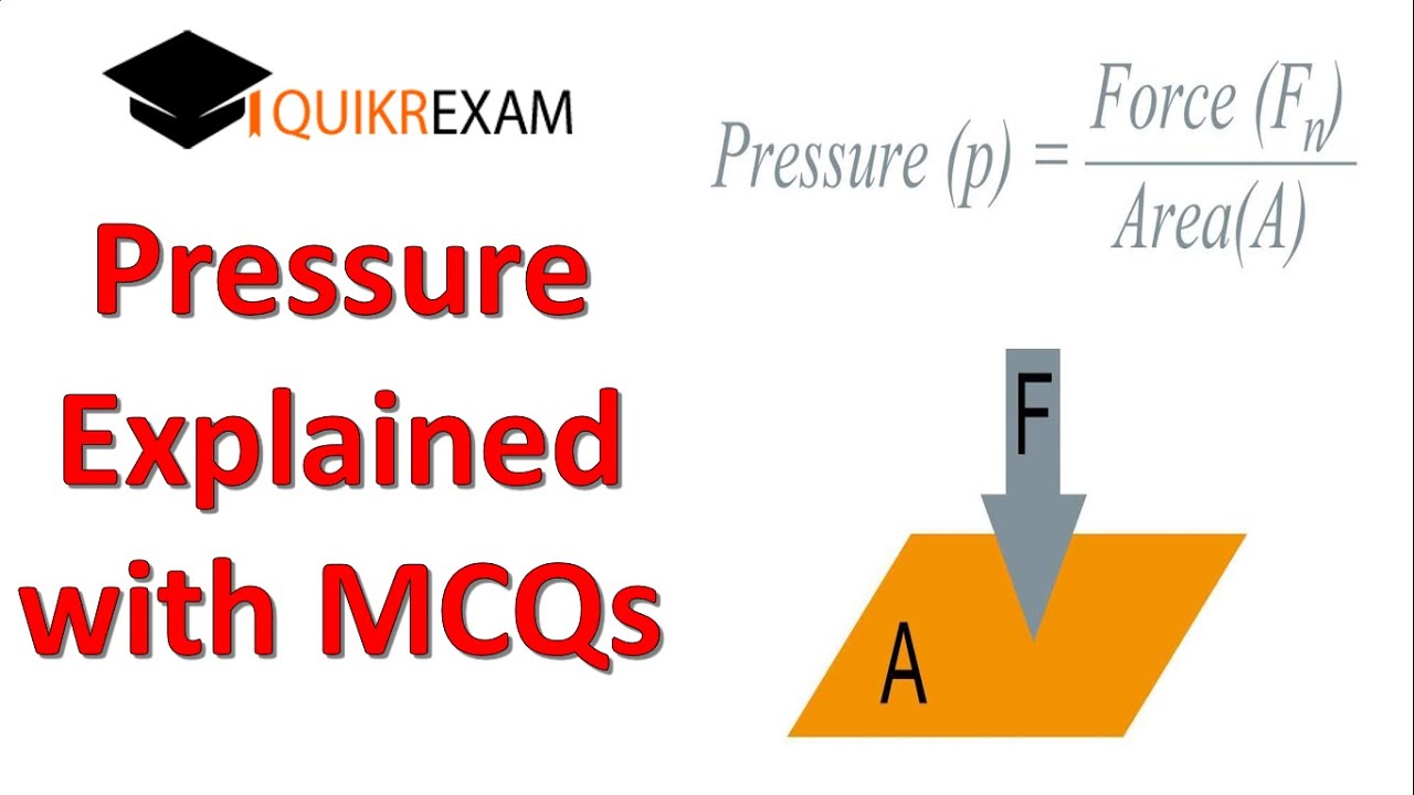 Concept of Pressure Explained with MCQs | Pressure MCQs | Hindi | SSC UPSC RAILWAY CDS PCS BANK