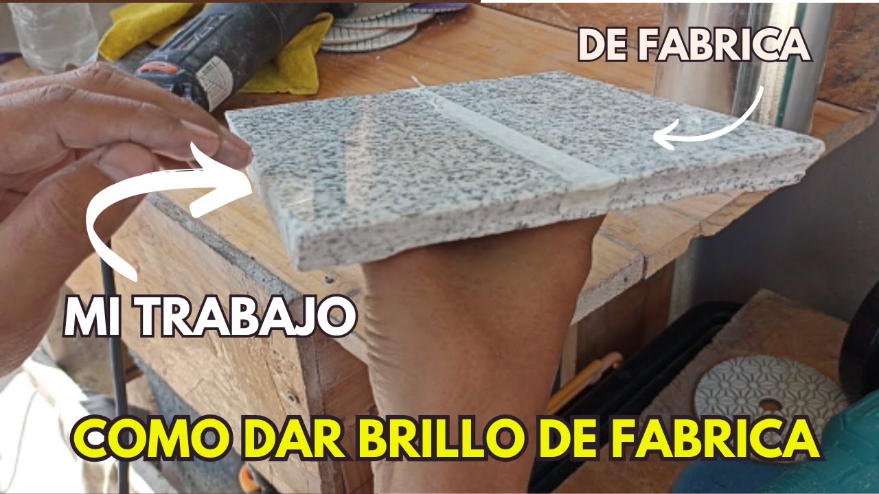 COMO DARLE EL BRILLO DE FABRICA AL GRANITO, MARMOL, CUARZO
