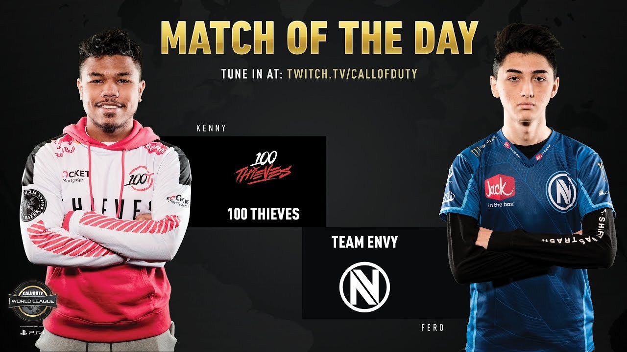 100 Thieves vs Team Envy | CWL Pro League 2019 | Division B | Week 9 | Day 3