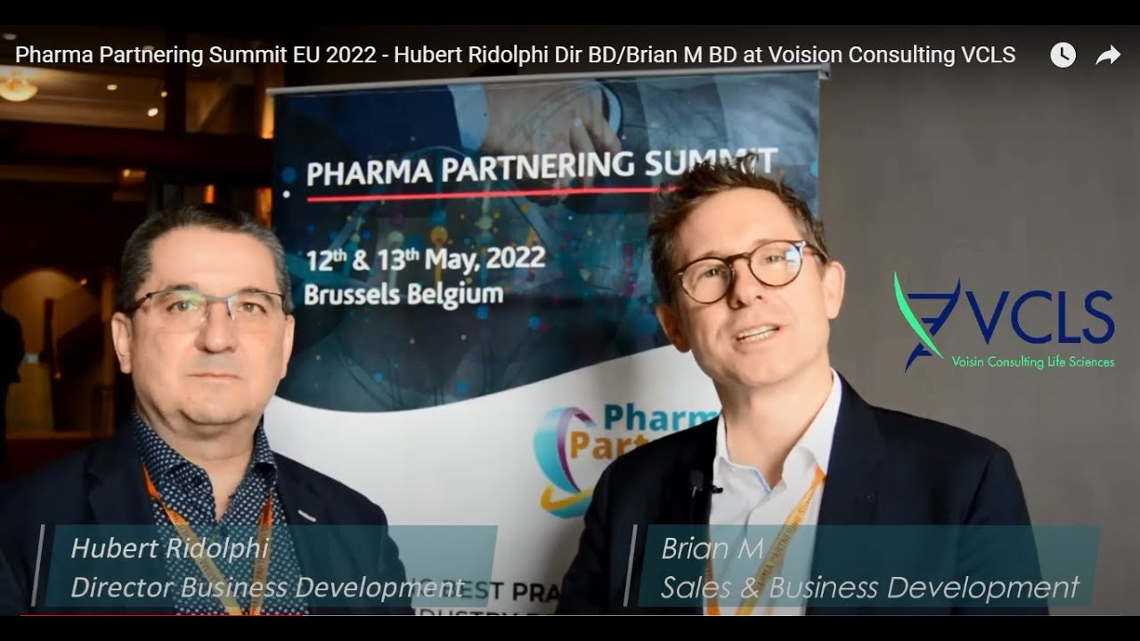 Pharma Partnering Summit EU 2022 - Hubert Ridolphi Dir BD/Brian M BD at Voision Consulting VCLS