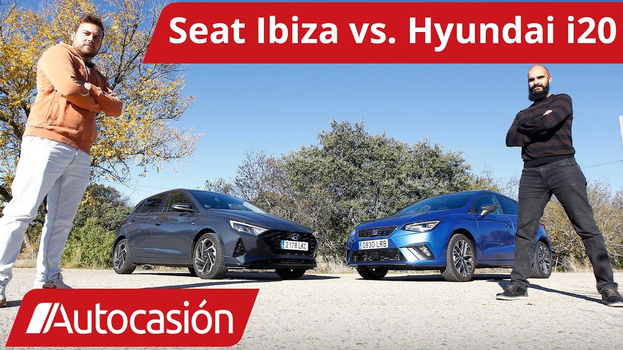 Seat IBIZA vs. Hyundai i20 2021 | Comparativa / Test / Review en español | #Autocasión