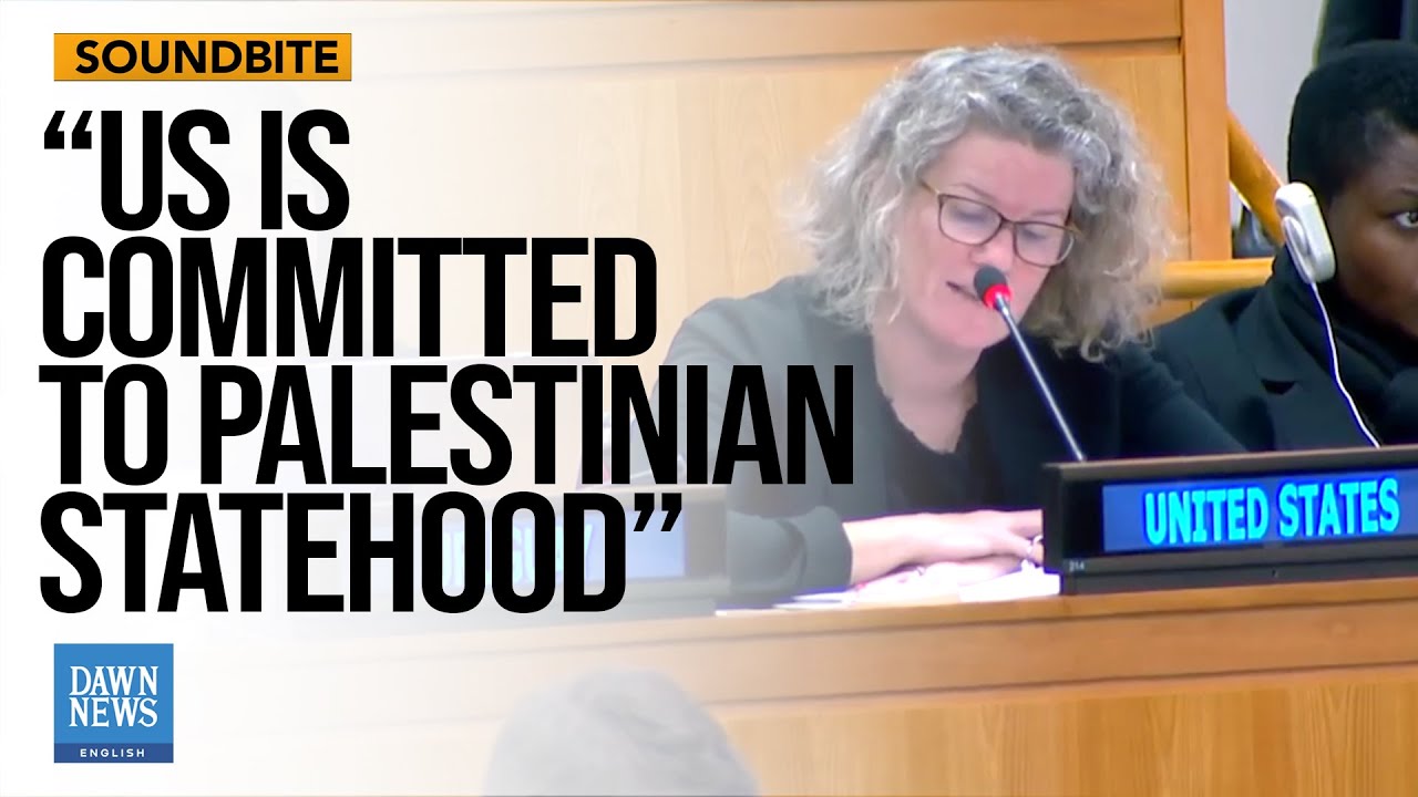 US says Two-State Solution &lsquo;Best Path&rsquo; for Israel-Palestine at UN | Dawn News English