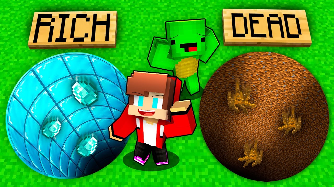 Mikey & JJ Choose POOR vs RICH Round Tunnel in Minecraft Battle Maizen
