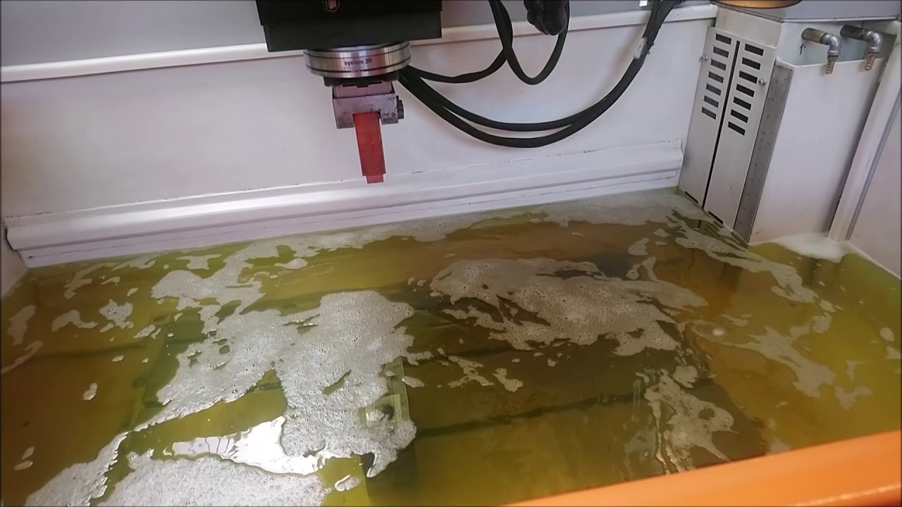 Test burn on GF AgieCharmilles FORM 30 after refurbishment