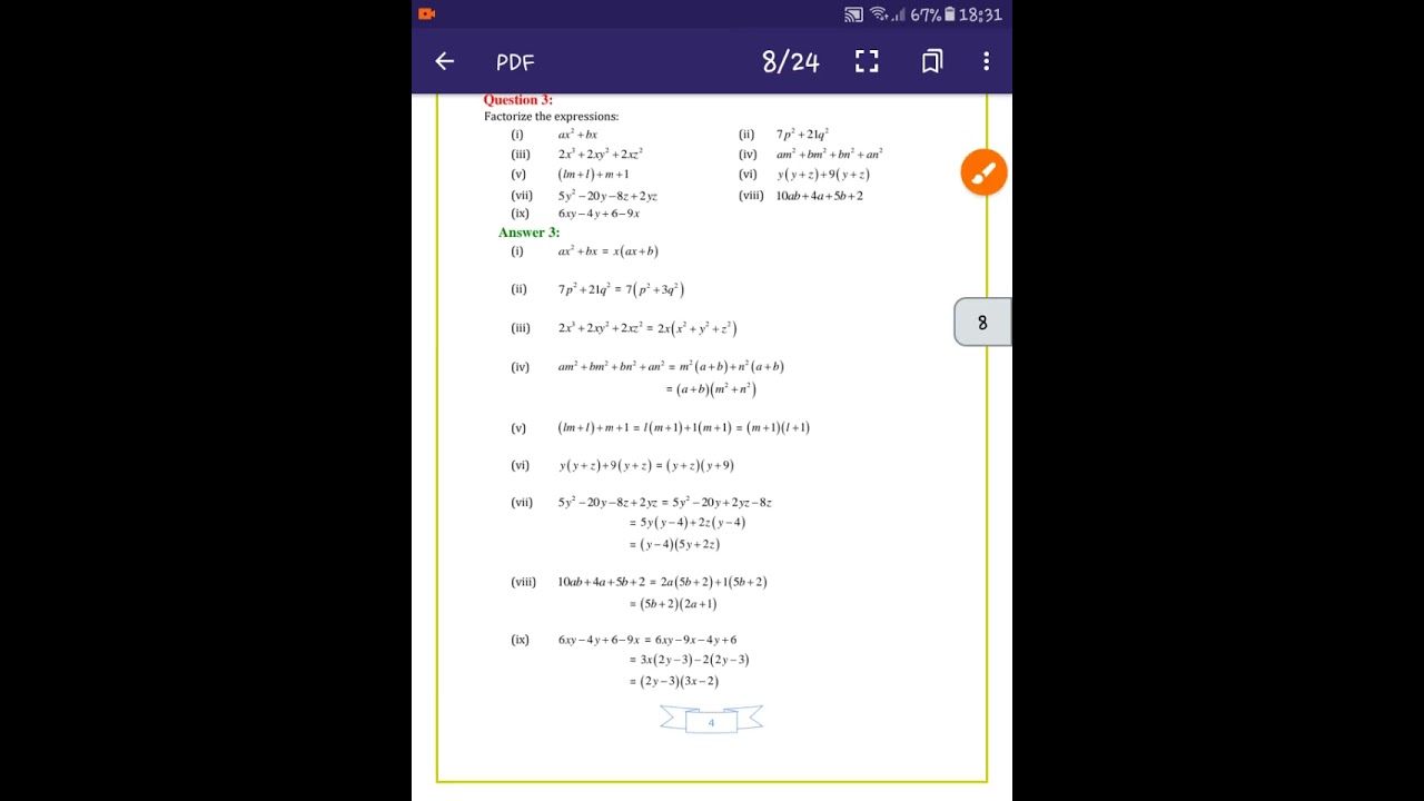 Maths ka ch 12 ka solutions  class 8th only